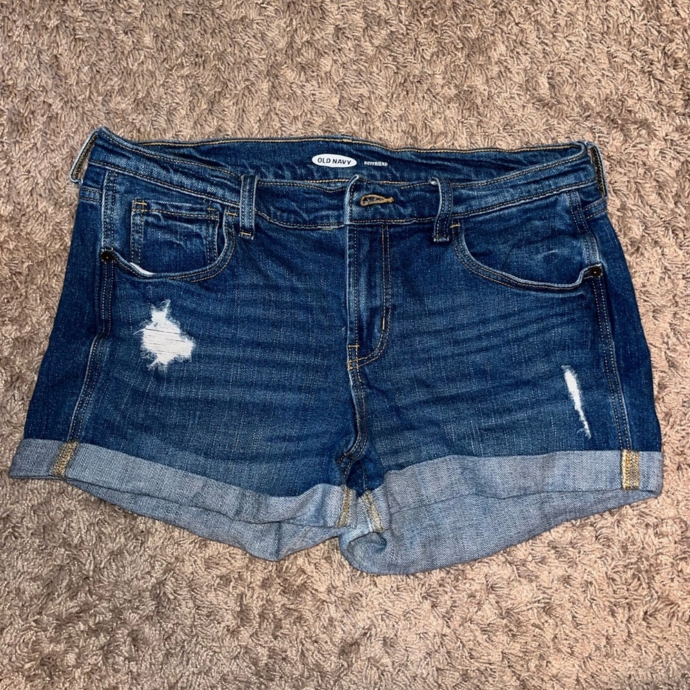 Old Navy Boyfriend Ripped Jean shorts
